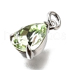 Brass Glass Charms KK-V011-31P-2