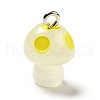 Spray Painted Luminous Resin Pendants RESI-A017-05H-2