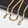 PVD Vacuum Plating 304 Stainless Steel Snake Chains Necklaces NJEW-O058-29G-3