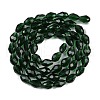 Transparent Glass Beads Strands X-EGLA-N013-T10mm-D15-2