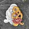 DIY Snake & Lotus Wall Decoration Silicone Molds SNAK-PW0001-20A-2