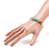 Natural Green Aventurine Rectangle & Mixed Stone Beaded Stretch Bracelet BJEW-JB08981-01-3
