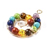 Natural & Synthetic Mixed Gemstone Big Pendants PALLOY-JF01475-4