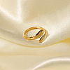 Simple and Elegant Stainless Steel Snake Cuff Rings IR8532-5