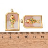 304 Stainless Steel Pendants STAS-H475-05G-3