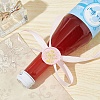 Brass Wax Seal Stamps with Wood Handle AJEW-WH0412-0135-5