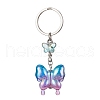 Glass & Acrylic Butterfly Keychain KEYC-JKC00649-04-1