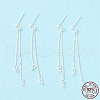 925 Sterling Silver Stud Earring Findings STER-P047-11B-S-4