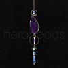 Natural Agate Piece Hanging Ornaments PW-WG29125-03-1