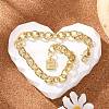 Brass Cable Chain Bracelets BJEW-H537-11G-4