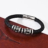 Braided Microfiber Leather Cord Bracelets BJEW-D304-11AS-5