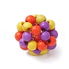 Round Woven Beads TURQ-JF-4MM-01-3