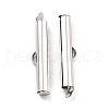 304 Stainless Steel Slide On End Clasp Tubes STAS-C044-08C-P-1