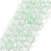 Baking Painted Transparent Glass Bead Strands DGLA-R053-02A-2