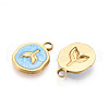 304 Stainless Steel Pendants STAS-N108-06B-G-2