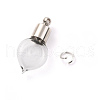 Glass Bottle Pendants GLAA-H105-08P-1