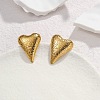 304 Stainless Steel Stud Earrings for Women EJEW-M095-01G-4