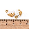 304 Stainless Steel Enamel Charms STAS-Q363-12D-G-3