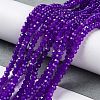 Baking Painted Imitation Jade Glass Bead Strands DGLA-A034-J2MM-A27-4
