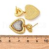 Brass Micro Pave Clear Cubic Zirconia Dangle Earrings EJEW-D322-01G-5