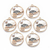 Chinese Style Alloy Pendants RESI-R431-04B-RS-1