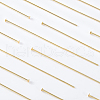 BENECREAT 100Pcs Brass Flat Head Pins KK-BC0002-84B-4