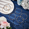 BENECREAT 12 Strands 3 Colors Spring Bracelets TWIR-BC0001-55-5