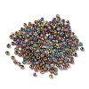 Electroplated Glass Beads GLAA-Q120-02A-2