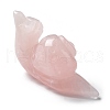 Natural Rose Quartz Carved Healing Snail Figurines G-K342-02B-3