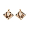 Rack Plating Alloy Enamel Pendants FIND-I038-04F-1