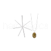 BENECREAT 1Pc 925 Sterling Silver 6 Claw Prongs Pendant Blank Cabochon Settings FIND-BC0013-76-7