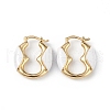 Real 18K Gold Plated Brass Hoop Earrings for Women EJEW-L234-090G-2