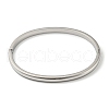 304 Stainless Steel Smooth Hinged Bangles BJEW-Q772-01P-2