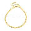 Polyester Cord Braided Bracelet Makings MAK-Z003-01G-18-1