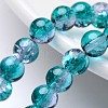 Crackle Glass Beads Strands X-CCG-Q002-6mm-06-1