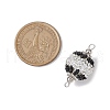 Seed Beads Loom Round Connector Charms PALLOY-MZ00373-2