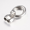 Non-Tarnish 316 Surgical Stainless Steel Hook Clasps STAS-K157-13P-2