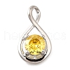925 Sterling Silver Pave Cubic Zirconia Pendants STER-V001-03P-11-1