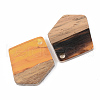 Resin & Walnut Wood Pendants RESI-S389-033A-A01-2