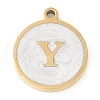 Ion Plating(IP) 201 Stainless Steel Pendants STAS-K288-02G-Y-1