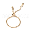 Adjustable Twisted Brass Curb Chains Finger Rings for Women RJEW-JR00865-2