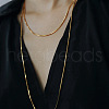925 Sterling Silver Snake Chain Long Necklaces FS-WG4AD64-01-4