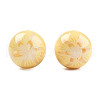 Flower Opaque Resin Beads RESI-T054-001-3