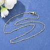 Brass Satellite Chains Necklace for Women NJEW-P265-38G-4