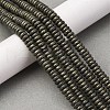 Natural Pyrite Beads Strands G-L624-H16-6x2mm-1