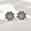 Brass Stud Earrings EJEW-Q014-32P-4