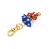 Bouquet Handmade Glass Seed Beaded & Acrylic Pendants Decorations HJEW-MZ00269-02-4