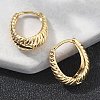 Brass Hoop Earrings EJEW-D320-15G-3