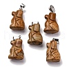 Natural Picture Jasper Pendants G-B127-07P-09-2