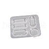 Oval DIY Silicone Pendant Molds PW-WGAECB1-01-1